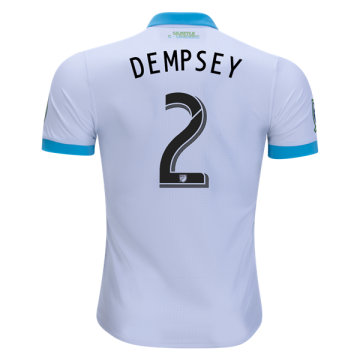 2017-18 Seattle Sounders Away White Football Jersey Shirts Clint Dempsey #2 [286959]