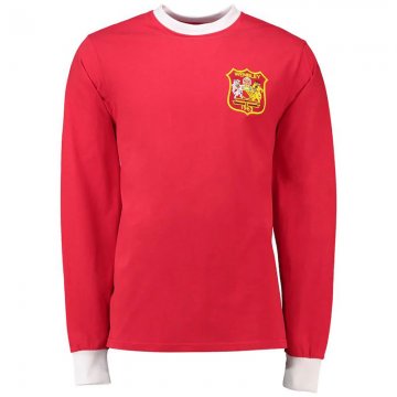 #Retro Manchester United 1963 Home Long Sleeve Soccer Jerseys Men's