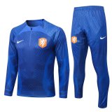 Netherlands 2022 Blue 3D Soccer Training Suit Men's