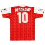 #Retro Bergkamp #10 Arsenal 1994 Home Soccer Jerseys Men's