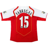 #Retro FABREGAS #15 Arsenal 2004/2005 Home Soccer Jerseys Men's