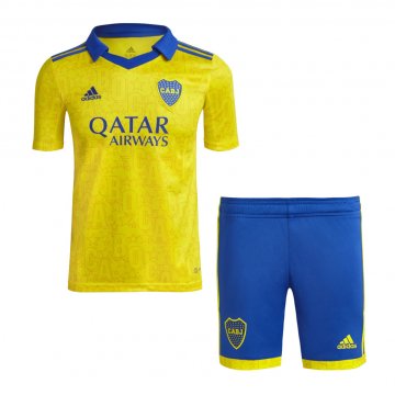 Boca Juniors 2022-23 Home Kid's Soccer Jerseys + Short