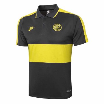 2019-20 Inter Milan Grey Men's Football Polo Shirt [6012455]