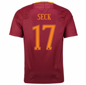 2016-17 Roma Home Red Football Jersey Shirts Seck #17