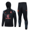 #Hoodie AC Milan 2023-24 Black Soccer Training Suit Men's