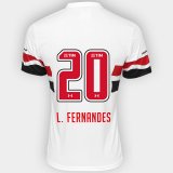 2016-17 Sao Paulo Home White Football Jersey Shirts L. Fernandes #20