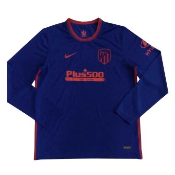2020-21 Atletico Madrid Away Men LS Football Jersey Shirts