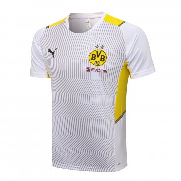 Borussia Dortmund 2021-22 White Soccer Training Jerseys Men's
