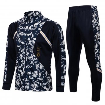 Italy 2021-22 Navy Soccer Training Suit Jacket + Pants Men's