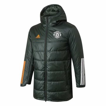 2020-21 Manchester United Olive Green Men's Football Winter Jacket