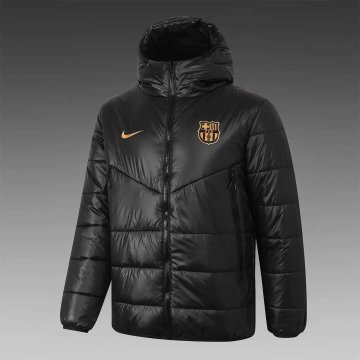2020-21 Barcelona Black Men's Football Winter Jacket