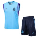 Argentina 2023 Blue Soccer Singlet + Short Men's