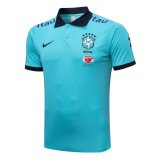 Brazil 2023 Blue Soccer Polo Jerseys Men's