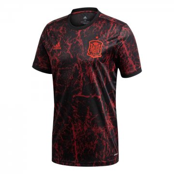 2021-22 Spain Red Short Football Training Shirt Men's