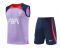 Liverpool 2023-24 Light Purple Soccer Singlet + Short Men's