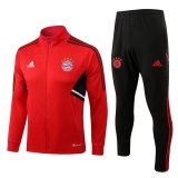 Bayern Munich 2022-23 Red Soccer Jacket + Pants Men's