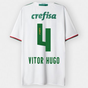 2016-17 Palmeiras Away White Football Jersey Shirts Vitor Hugo #4