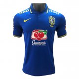 Brazil 2022 Blue Soccer Polo Jersey Men's