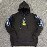 #Hoodie Argentina 2022 Black Pullover Soccer Sweatshirt Men's