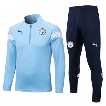 Manchester City 2022-23 Blue Soccer Training Suit Men's