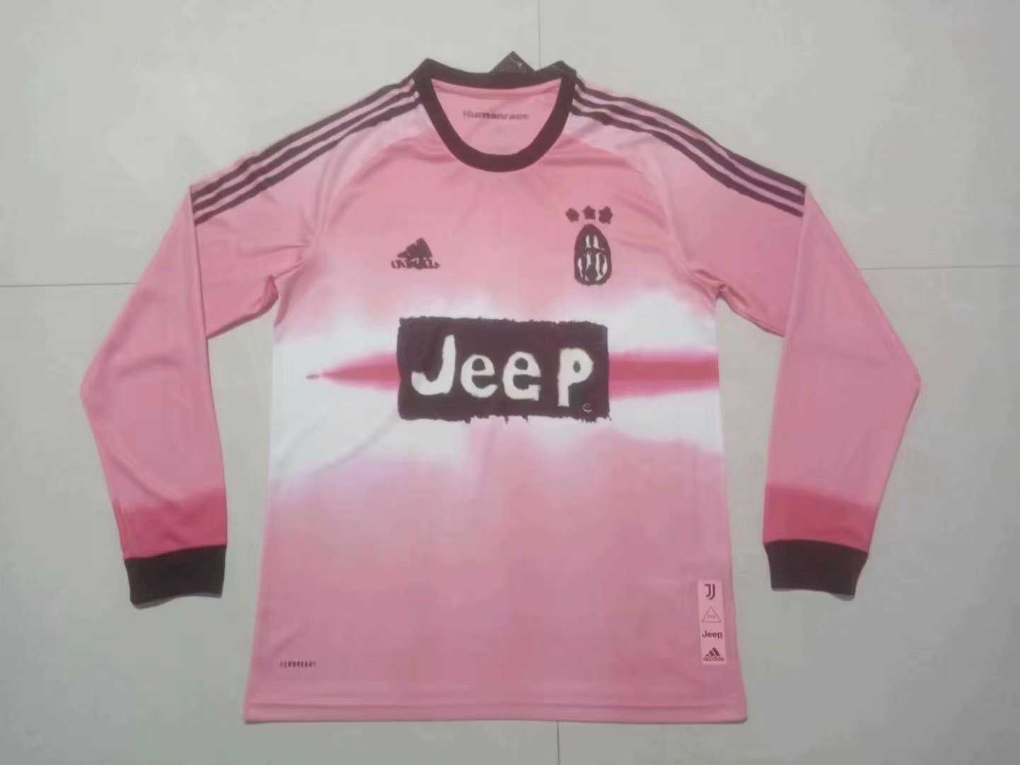 2020-21 Juventus Human Race Men LS Football Jersey Shirts 