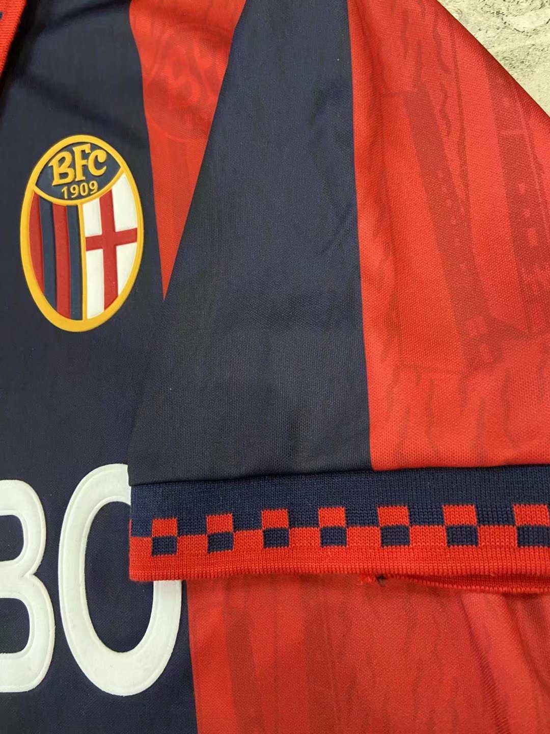 1995/96 Bologna F.C. 1909 Retro Home Men's Football Jersey Shirts