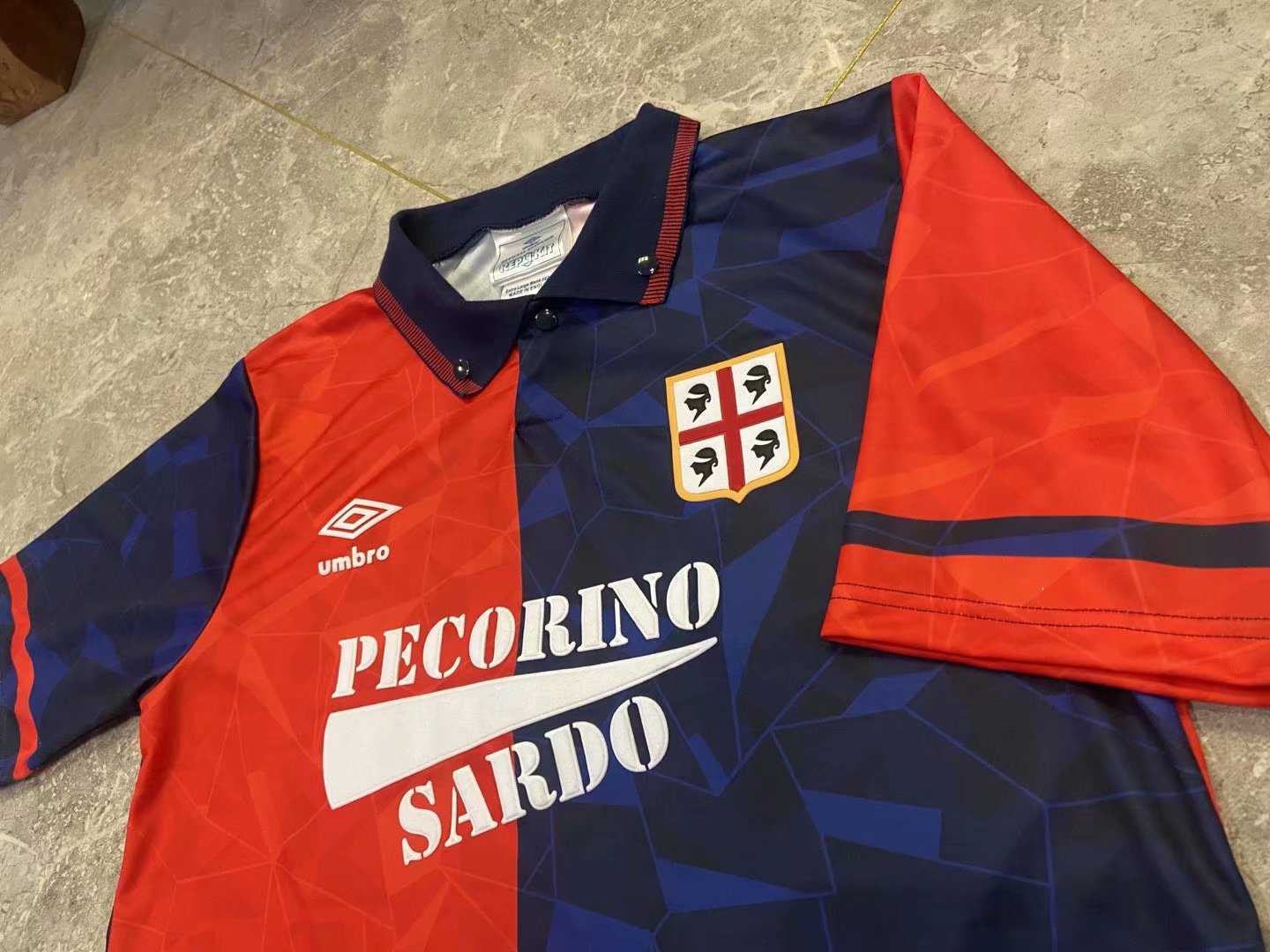 1991/92 Cagliari Calcio Retro Home Men's Football Jersey Shirts