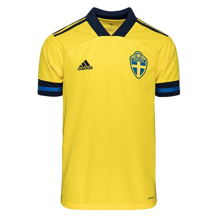 2021 Sweden Home Football Jersey Shirts Men's