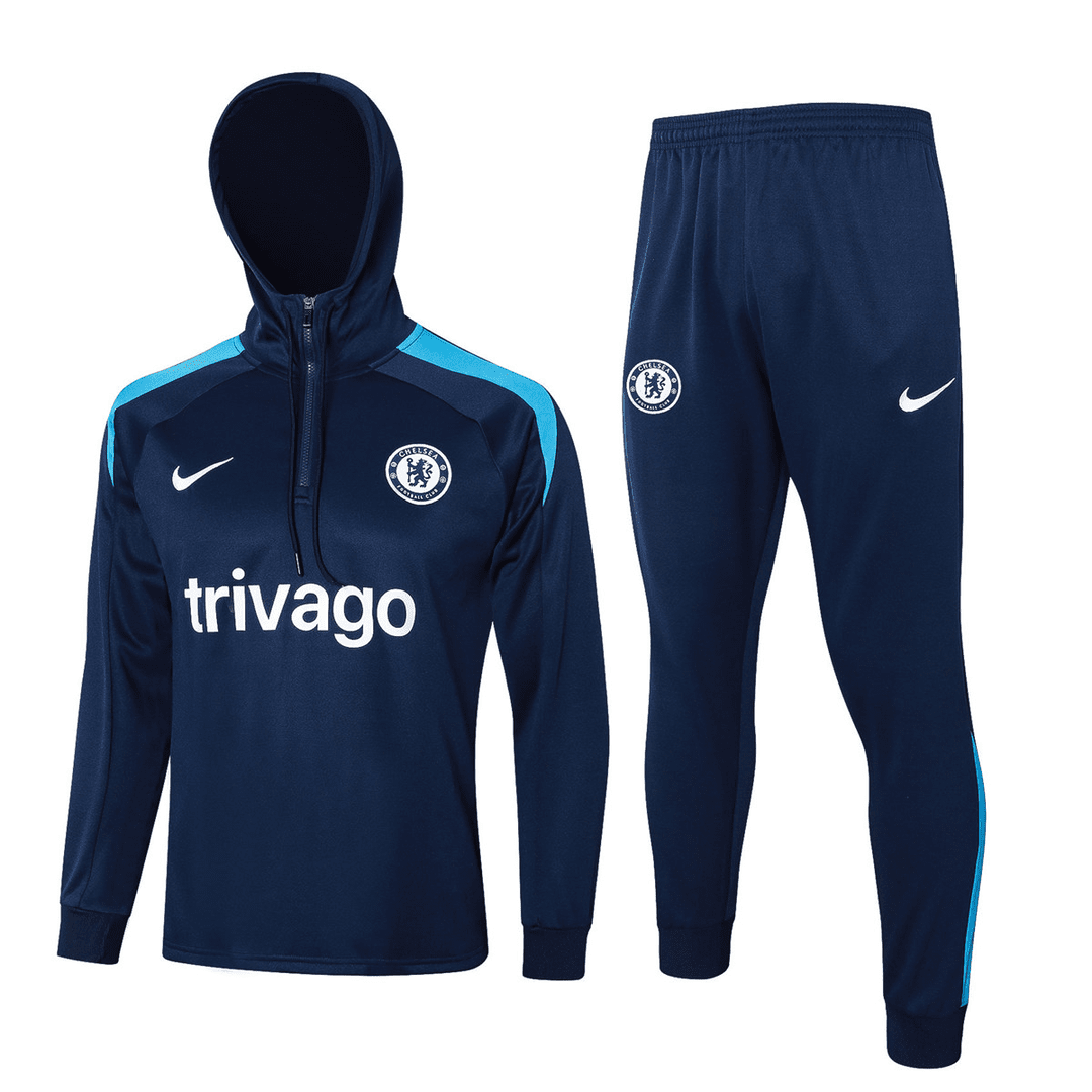 #Hoodie Chelsea 2024-25 Royal Soccer Sweatshirt + Pants Men's