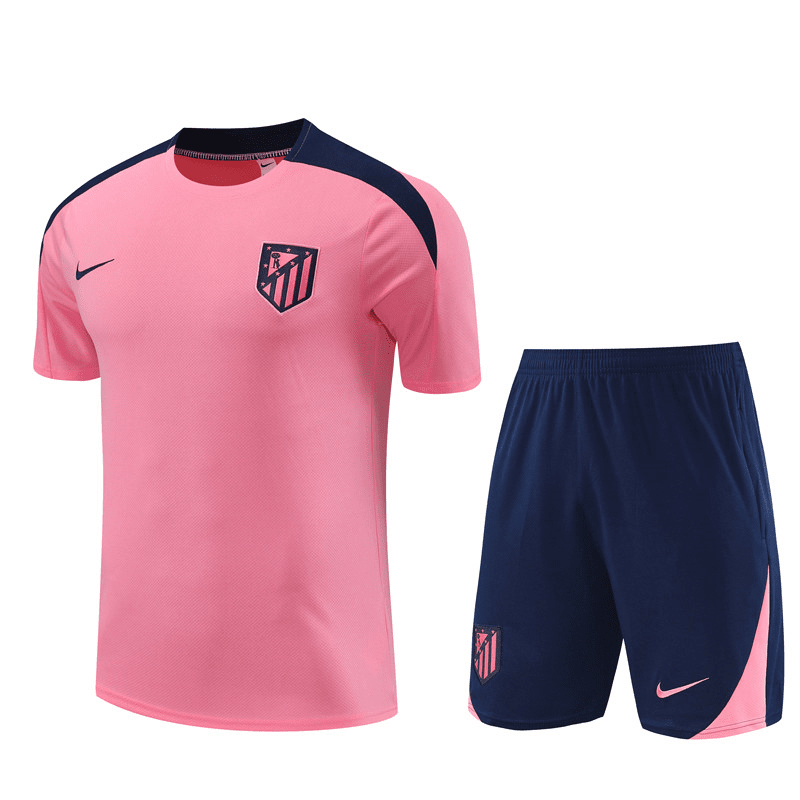 Atletico Madrid 2024-25 Pink Soccer Jerseys + Short Men's