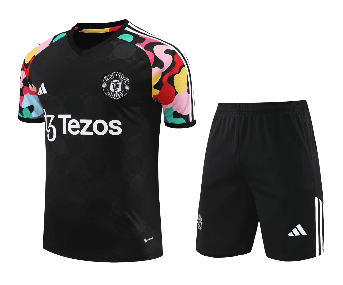 Manchester United 2024-25 Black Soccer Jerseys + Short Men's