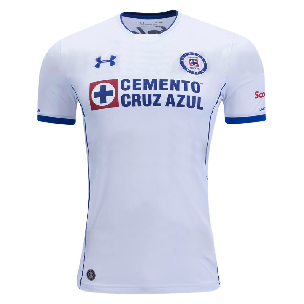 2017-18 Cruz Azul Away White Football Jersey Shirts